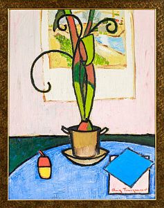 Тимергалеев Амир (р. 1955). Натюрморт с цветком. 1998.