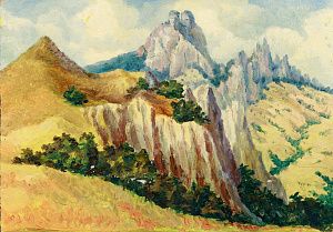 Шматко Иван Иванович (1929-2001). Горный пейзаж. Середина - вторая половина ХХ века.