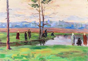 Романчук Михаил Григорьевич (1926–1974). Рыбалка. 1960-е.