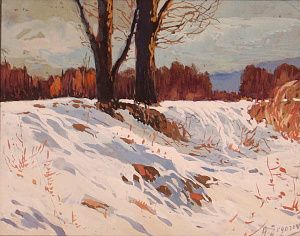 Егоров Андрей Афанасьевич (1878-1954). Зимний пейзаж. 1920-е.