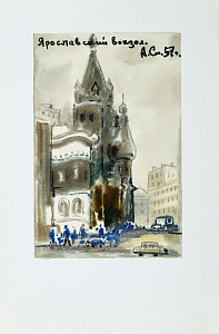 Смеляков Анатолий Дмитриевич (1927-2007). Ярославский вокзал. 1957.