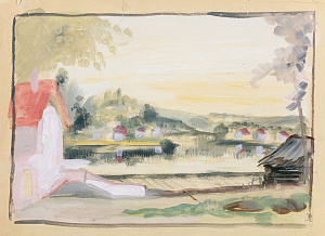 Ушин Николай Алексеевич (1898-1942). (?)Театральный эскиз. 1930-е.