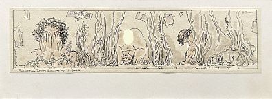 Насибулин Энгель Хариевич (р.1934). Иллюстрация к книге "Тень Баркова". 1996.