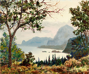 Шматко Иван Иванович (1929-2001).Судакский залив. 1970-е.