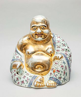 Скульптура "Смеющийся Будда (Хотэй)". Китай, мануфактура Luo Fa Tai, до 1930 года.