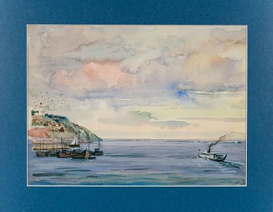 Незнайкин Иван Петрович (1916-1998). Речной пейзаж. 1970-е.
