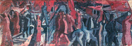Васнецов Андрей Владимирович (1924-2009). Эскиз к неустановленной монументальной композиции. 1960-е.