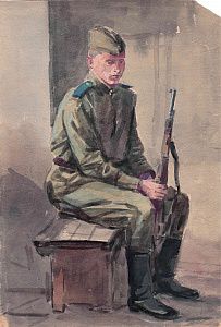 Дородницын Вениамин Павлович (1908-1984). Солдат. Середина ХХ века.