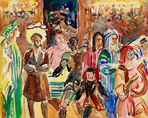 Штамм Николай Львович (1906-1992).
Пушкин в Казани. 1967.