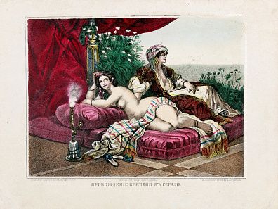 Неизвестный художник. Россия. 
В гареме. 1867.