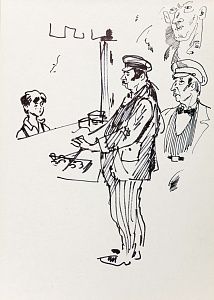 Неизвестный художник. Россия. 
За прилавком. 1970-е.