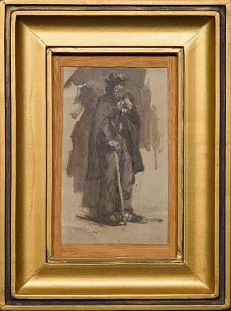 Салтанов Сергей Николаевич (1870-1917). 
Этюд. Мужская фигура. 1905.