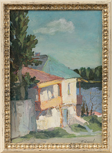 Крылов Порфирий Никитич (1902-1990). 
Дом у озера. 1960-е - 1970-е.