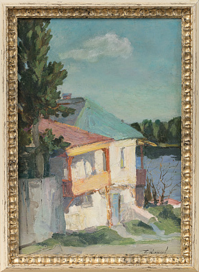 Крылов Порфирий Никитич (1902-1990). 
Дом у озера. 1960-е - 1970-е.