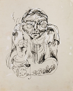 Флоренский Александр Олегович (р.1960). Портрет старой эвенкийки. 1970-е.