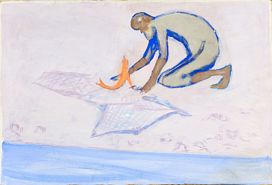 Федотов Владимир Владимирович (1905-1975) Сказка о рыбаке и рыбке. 1962.
