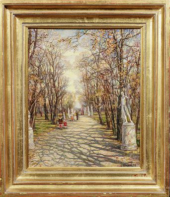 Бродский Исаак Израилевич (1883-1939). Летний сад в Санкт-Петербурге. 1917.