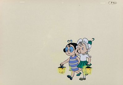  Новосёлова Ольга Александровна (р.1953).Ромашка и Мушка. Фаза движения к мультфильму "Незнайка на луне". 1997-1999.