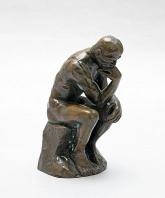 Статуэтка "Мыслитель", по модели О. Родена. Западная Европа, конец ХХ века.