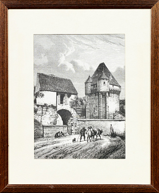 Джозеф Бёрн Смитон (Joseph Burn Smeeton). (XIX век).
Городская зарисовка. Вторая половина XIX века.