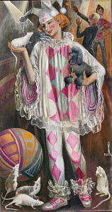 Широкова Инна Алексеевна (1937-2019). 
Белый клоун. 2007.