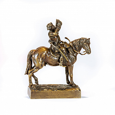 Настольная скульптура "Раскаяние". Австрия, Вена. 1900-е.
Модель скульптора А.Поля.
Литье - неизвестная венская бронзолитейная мастерская.