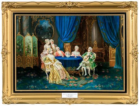 Стефан Август Седлачек (Stephan August Sedlacek) (1868-1936). Музыкальный вечер. 1890-е.