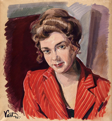 Иконников (Варт) А.В. (1903–1960). Женский портрет. 1945.