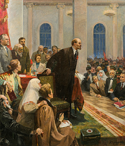 Гуляев Александр Георгиевич (1917-1995).Встреча В.И.Ленина с медиками. 1988.