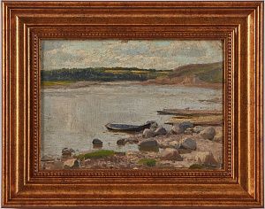 Клодт Николай Александрович (1865-1918). 
Лодка у берега. 1900-е - 1910-е.