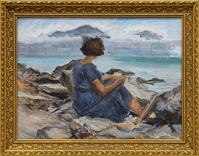 Родионова Елизавета Владимировна (1880-1963).
Девушка у моря. 1930-е.