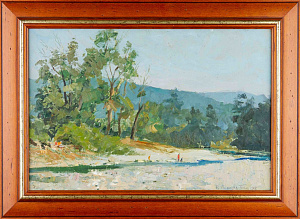 Голиков Василий Васильевич (1921-2005). Река Псекупс. Горячий ключ. 1978.