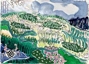 Маврина Татьяна Алексеевна (1900-1996). Цветущее поле. 1977.