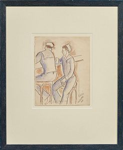 Маревна (Воробьева-Стебельская) Мария Брониславовна (1892-1984). 
Матросы в баре. 1945.