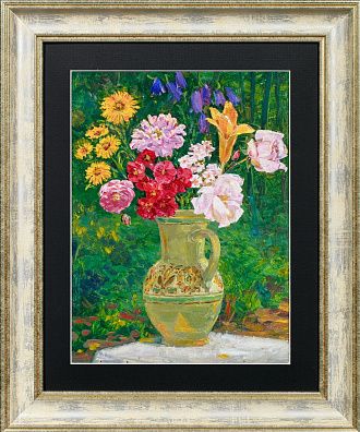 Мальцев Петр Тарасович (1907-1993). Цветы в кувшине. 1970-е.