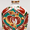 Штоф "Красный узор". Дмитровский завод. 1965-1991-е.