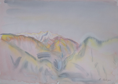 Митурич-Хлебников Май Петрович (1925-2008).
Утро в Гималаях. 1996.