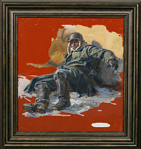 Мальцев Петр Тарасович (1907-1993). 
Этюд к диораме "Сталинградская битва". 1961.