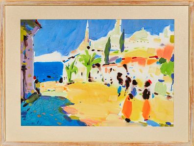 Ланцев Алексей Юрьевич (р.1970). Уличная сценка. Стамбул. 2011.
