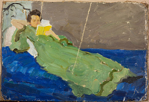Смирнов Борис Васильевич (1881–1954). 
За чтением. 1930-е.