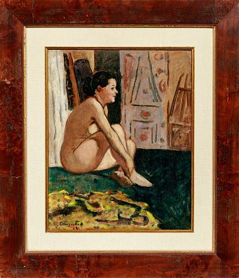 Синезубов Николай Васильевич (1891-1956).
В мастерской художника. 1953.