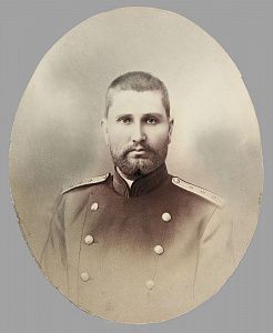 Неизвестный художник. Россия. 
Портрет военного. Конец XIX - начало ХХ века.