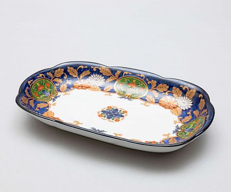 Блюдо с изображением хризантем. Китай, 1960-80 годы.