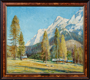 Поль Йоханн Вальх (Paul Johann Walch) (1881-1958). Горный пейзаж. Первая треть ХХ века.