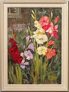 Сибирский Вениамин Михайлович (1936-2019). 
Гладиолусы. 1993.