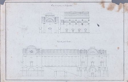Клагес Федор Андреевич (1814-1890) (?). Фасадная разверстка. Конец XIX века.