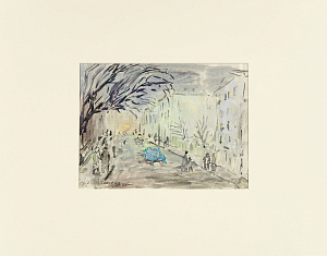 Евстафьева Ирина Андреевна (1917-2001). Пейзаж. Из серии "Москва". 1960-е.