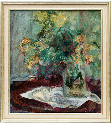 Ефремова-Гейдор Елена Николаевна (1907–1980).
Натюрморт с мимозой. 1930-е.