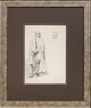 Лебедев Клавдий Васильевич (1852-1916). 
Богдан Хмельницкий и его сын Юрий. Конец XIX - начало ХХ века.