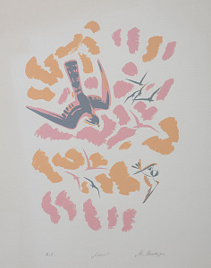 Митурич-Хлебников Май Петрович (1925-2008).
Сокол. Иллюстрация к сказкам В.Бианки. 1989.